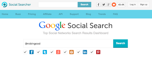 Google Social Searcher